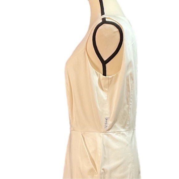 COPY - Armani JEANS ivory white stretch cotton knot detail neckline,exposed zip… - Picture 8 of 14